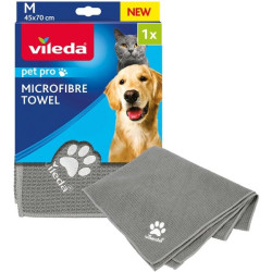 Asciugamano vileda pet pro per animale domestico taglia m 45x70cm