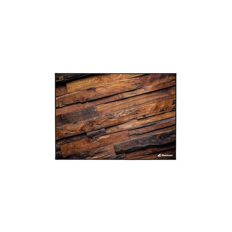 Tappetino protettivo sharkoon skiller sfm12 wood 140x100cm marrone