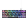 Tastiera trust gxt867acira per gaming qwerty rgb nero