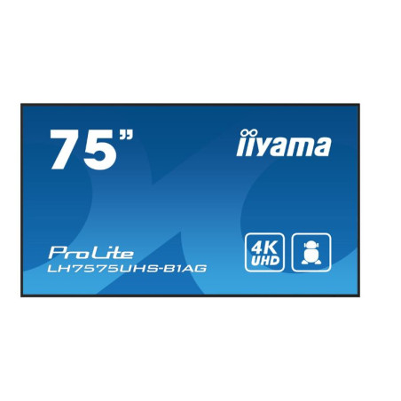 Monitor digital signage led 75" iiyama lh7575uhs 4k ultra hd