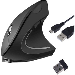 Mouse tucano ma-wmv-bk ergonomico wireless ricaricabile usb