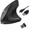 Mouse tucano ma-wmv-bk ergonomico wireless ricaricabile usb