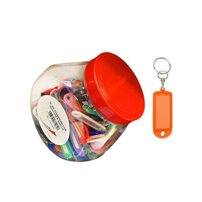 Portachiave ferrplast targhette segnanome 500b 200pz [500b-0200]