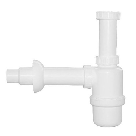 Sifone lavelli bottiglia maryplast 1 via pp in polipropilene bianco