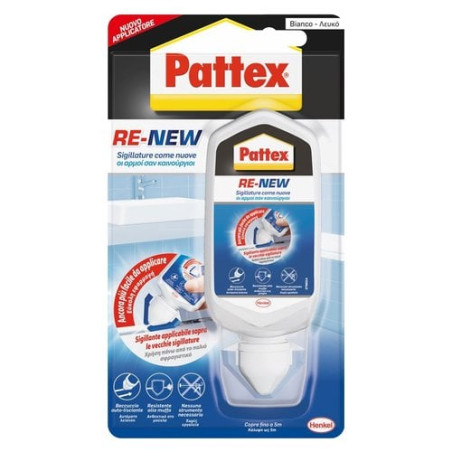 Silicone sigillante pattex renew bagno sano 80ml bianco [2760634]