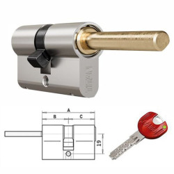 Cilindro infilare dom titan k55-pr5530 85-55-30 argento