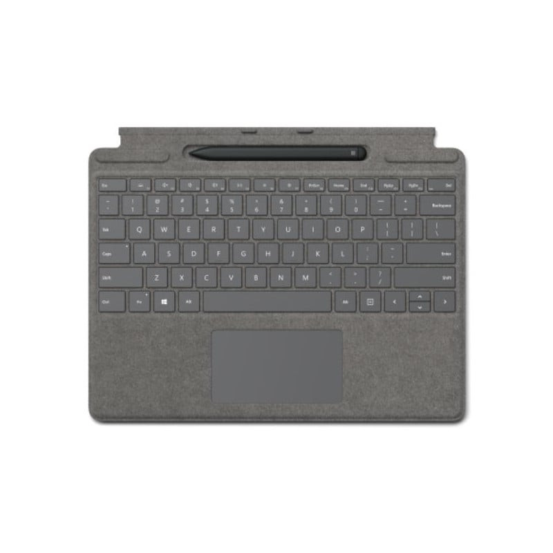 Tastiera microsoft surface pro 10 con penna 2 platino [8x8-00173]