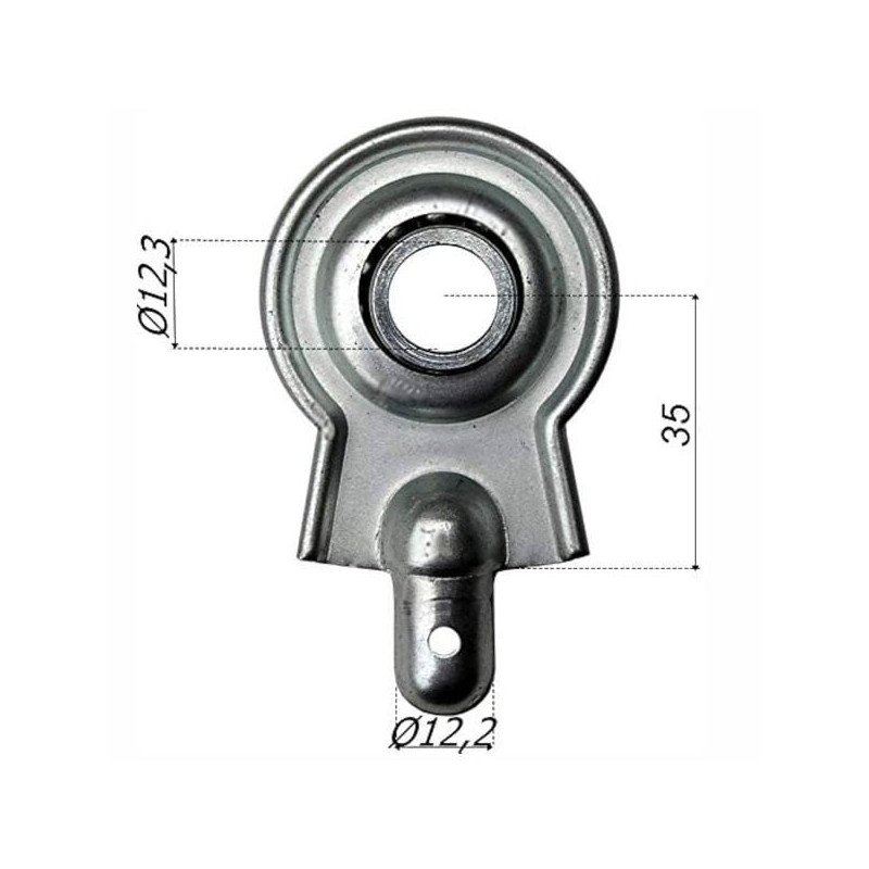 Cuscinetto a sfera bolis carlo 1072/d supporto murare argento [1072/d]