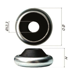 Cuscinetto a sfera bolis carlo tondo bussola nylon 40mm [1092/s]