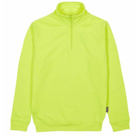Felpa u power con zip giallo fluo m [ey295yy-m]