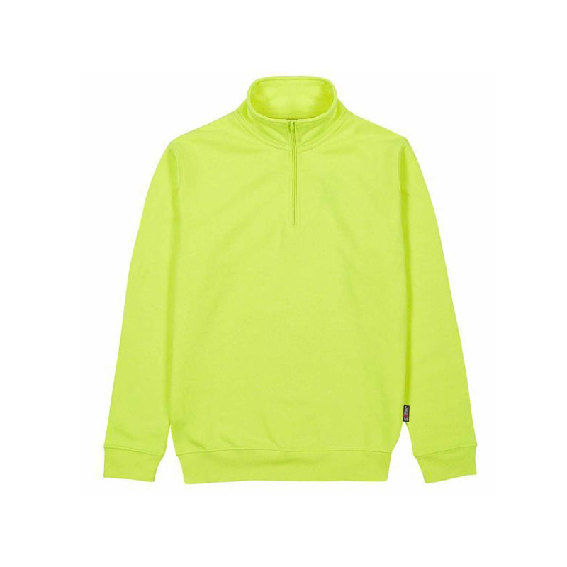Felpa u power con zip giallo fluo xxl [ey295yy-xxl]