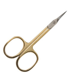 Forbice yourcare per manicure retta manici dorati [45650]