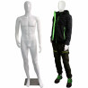 Manichino uomo upower 185cm plastica bianco [es00016]