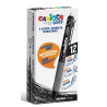 Penna cancellabile carioca oops punta medio 0.7mm nero 12pz