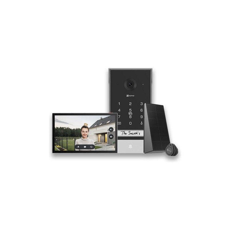 Videocitofono ezviz ep7 argento/nero [1000662]