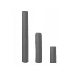 Tubo per pellet in acciaio ala 8x 25 grigio 2mm [ala]