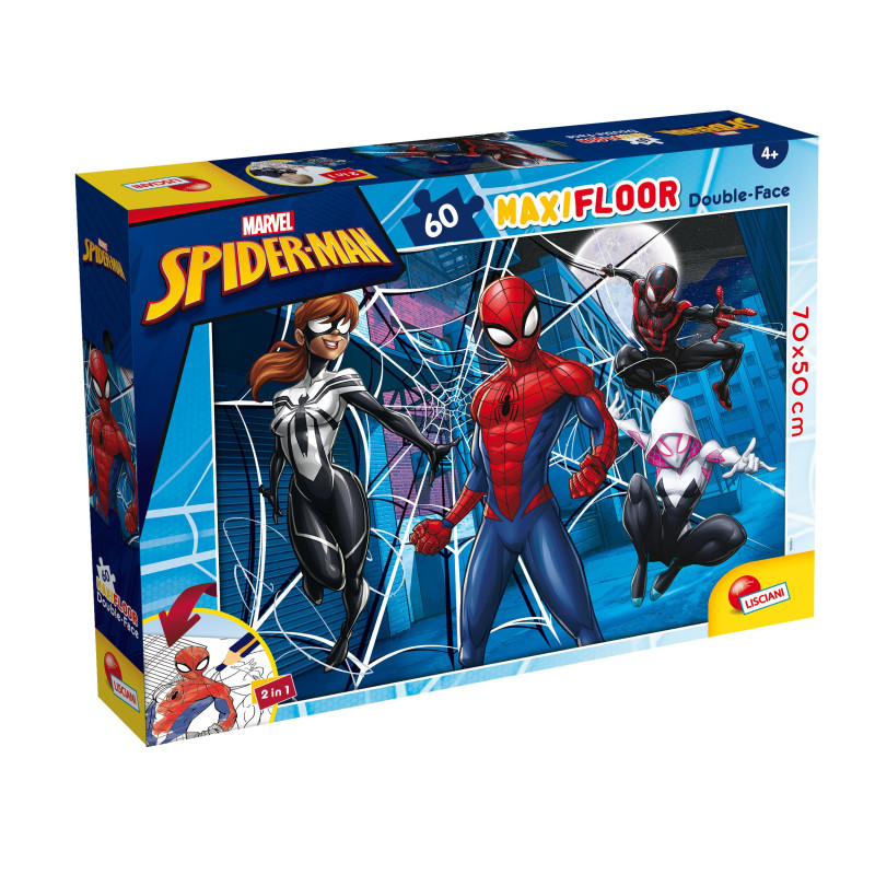 Puzzle lisciani 99757 marvel df maxi floor 2in1 spider-man multicolore