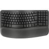 Tastiera logitech wave keys wireless/bluetooth qwerty italiano grafite