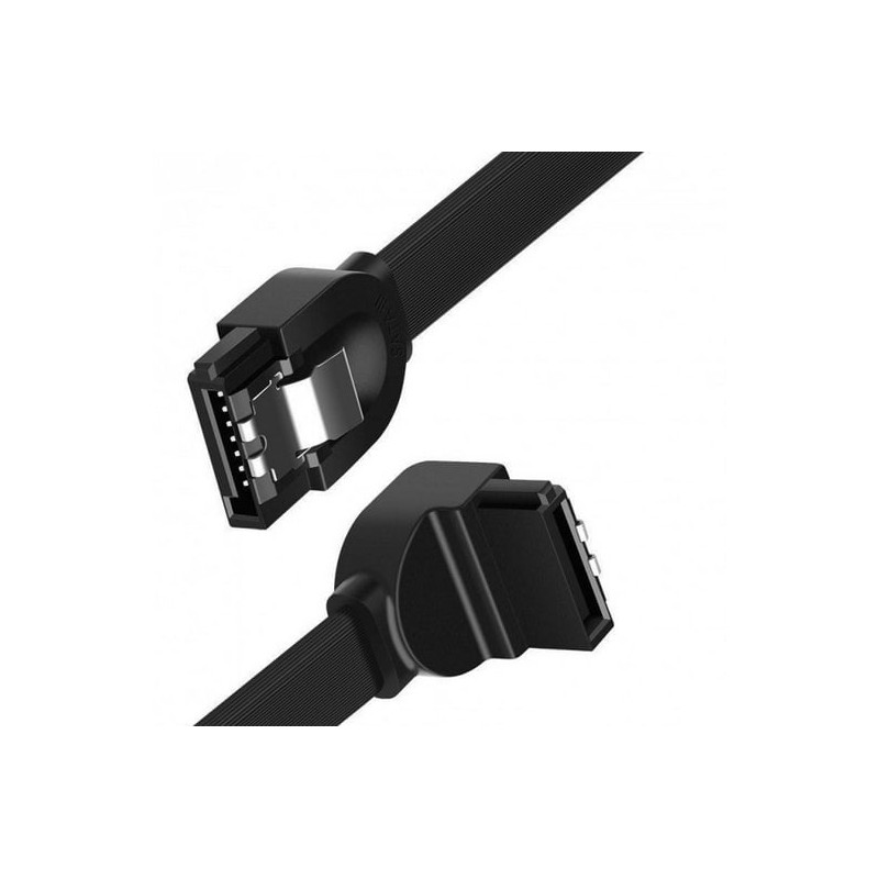 Cavo ugreen 90 gradi sata iii 0.5m nero [30797]