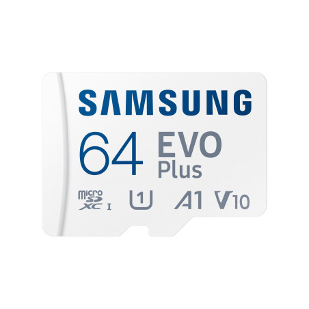 64gb scheda sd samsung samsung evo plus 160mb/s class 1 u1 bianco