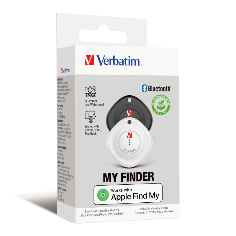 Localizzatore verbatim my finder myf-02 antipolvere bluetooth
