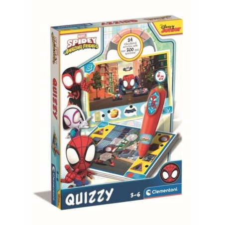 Gioco interattivo clementoni sapientino quizzy spidey con 200 quiz