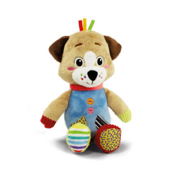 Peluche clementoni baby il cane pete 22.5cm multicolore [17905]
