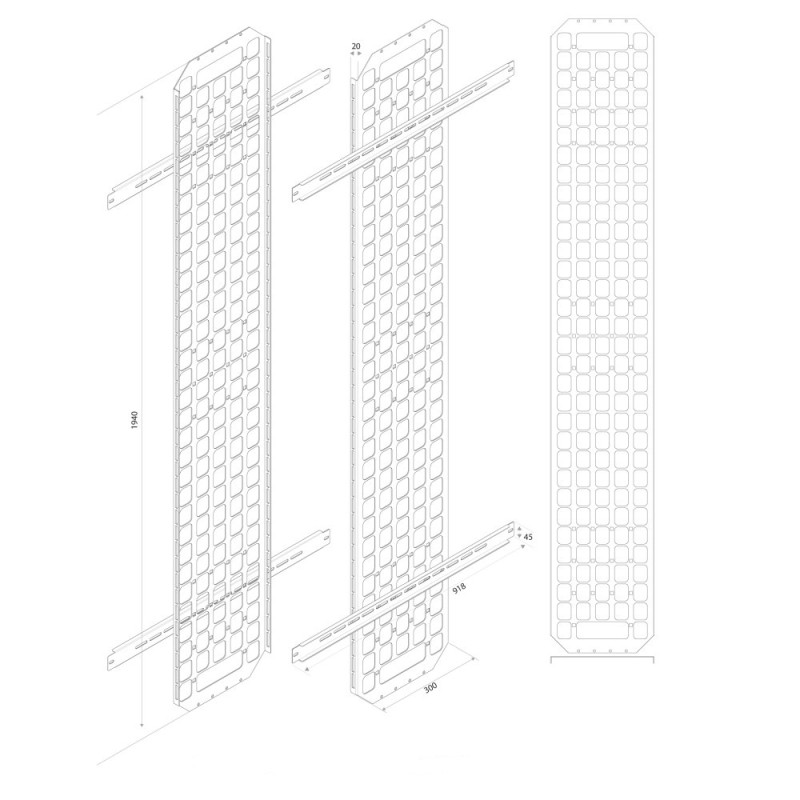 Canala discesa cavi intellinet i-case cnlp-3 per rack 42u