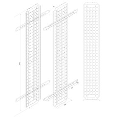 Canala discesa cavi intellinet i-case cnlp-2 per rack 42u