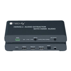 Estrattore audio techly idata hdmi-ea8kha 2.1 con audio 3.5"/toslink