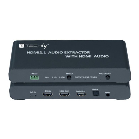 Estrattore audio techly idata hdmi-ea8kha 2.1 con audio 3.5"/toslink