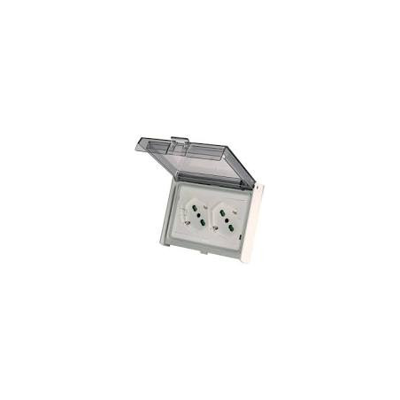 Multipresa universale fme fanton spa 250v 16a ip55 125x39x81mm grigio