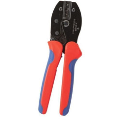 Pinza crimpatrice fanton per connettori fotovoltaici fm4 rosso/blu