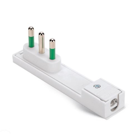 Spina italiana fme 16a 2p+t salvaspazio sottile smontabile angolata