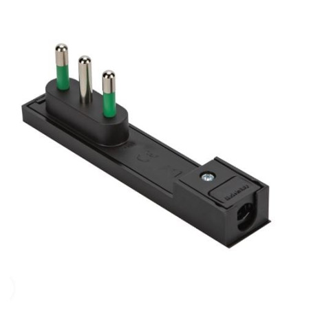 Spina italiana fme 16a 2p+t salvaspazio sottile smontabile angolata