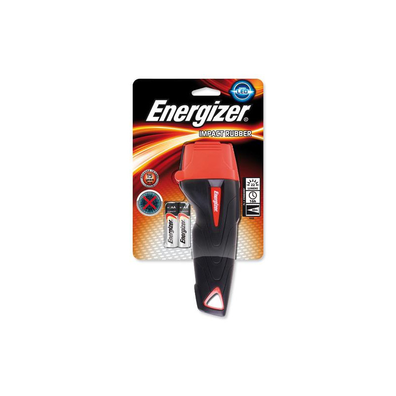 Torcia led energizer 3-in-1 2xaa 28lm nero/rosso (60 lumens)