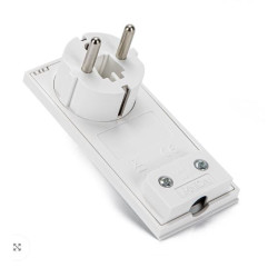 Spina schuko fme 16a 2p+t salvaspazio sottile smontabile angolata