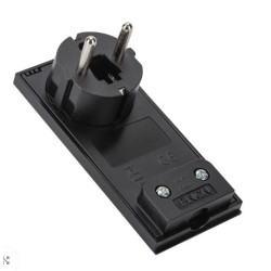 Spina schuko fme 16a 2p+t salvaspazio sottile smontabile angolata