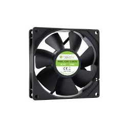 Ventola 80x80 techly icool-12-8025z per computer 12v nero