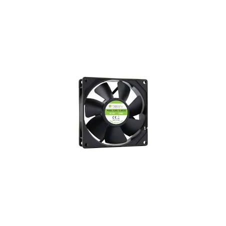 Ventola 80x80 techly icool-12-8025z per computer 12v nero