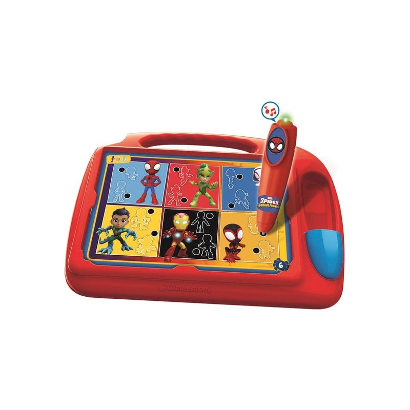 Gioco educativo clementoni quiz di viaggio spidey desk multicolore