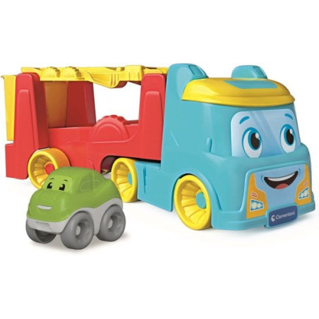 Giocattolo clementoni baby camion con macchinine a dondolo multicolore