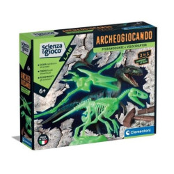 Gioco educativo clementoni archeogiocando pteranodonte e velociraptor