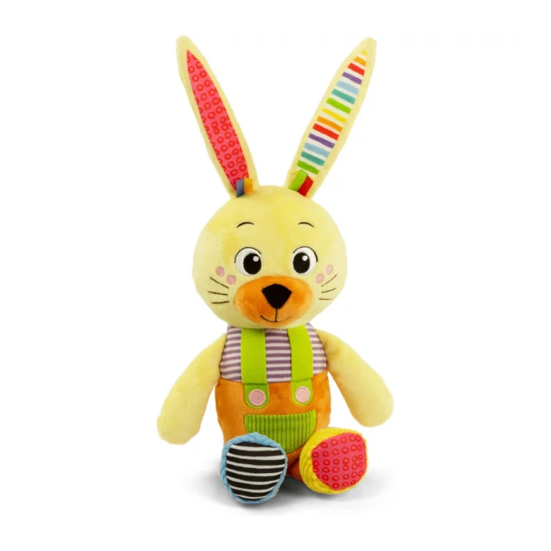 Peluche clementoni benny coniglietto multicolore [17907]