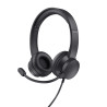 Cuffie trust on-ear hs-201 con microfono usb nero [25373]
