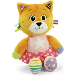 Peluche clementoni baby katy la kitty gatto 28x16x10cm multicolore