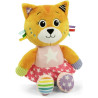 Peluche clementoni baby katy la kitty gatto 28x16x10cm multicolore