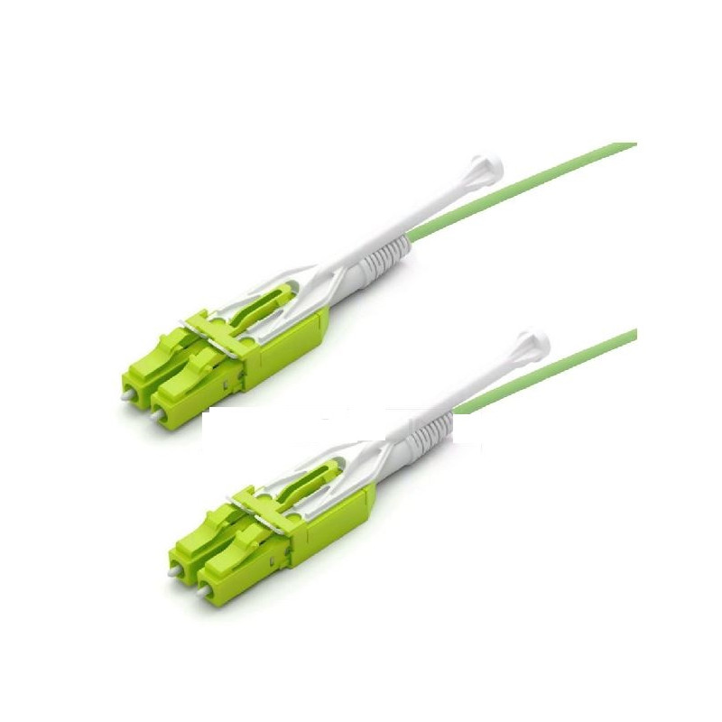cavo patch wp europe in fibra ottica 2fo om5 lcd/lcd 1m verde limone