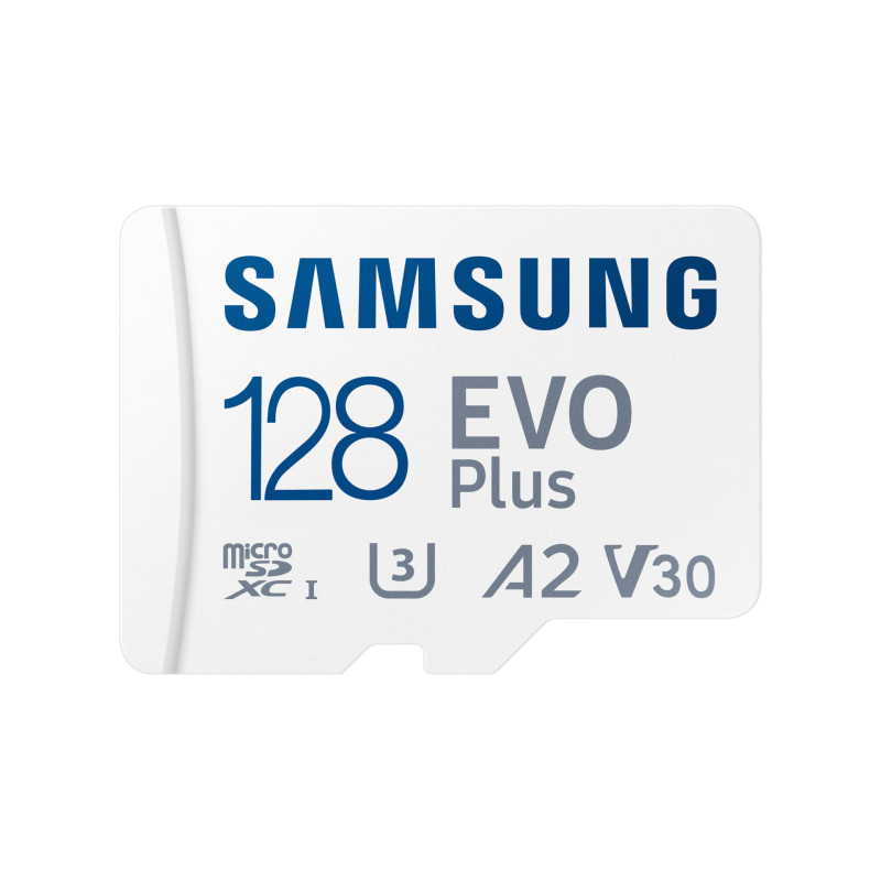 128gb scheda sd samsung samsung evo plus 160mb/s class 3 u3 bianco