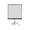 Telo 96'' napofix con treppiede per schermo proiezione bianco